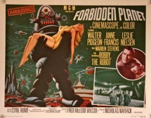 Forbidden Planet Us Half Sheet Commercial Poster 1995 Robby The Robot Anne Francis Cool Artwork 5992 P