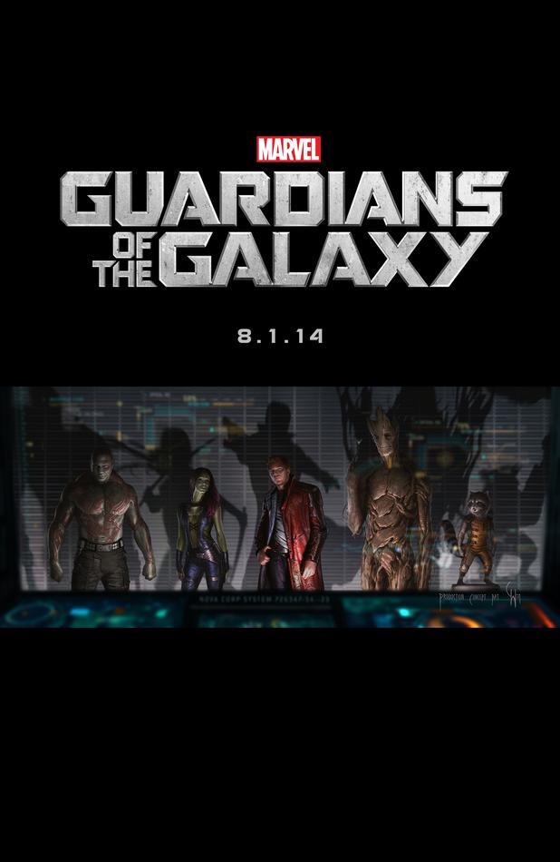 Guardianes de la Gaxia póster