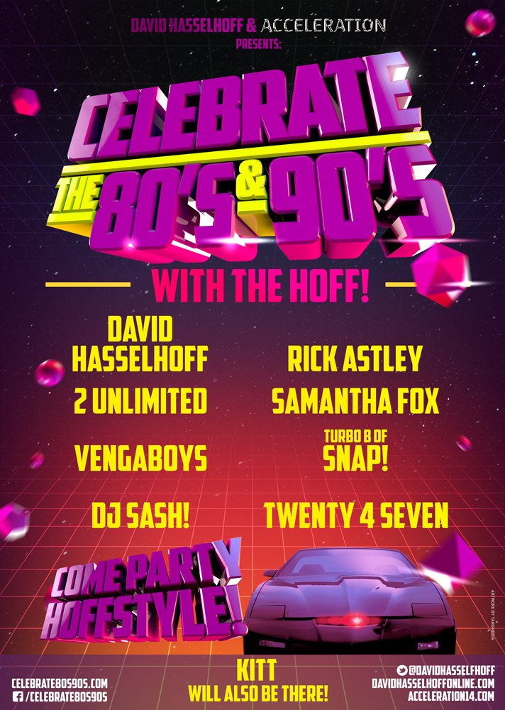 Celebrate the 80's and 90's with The Hoff Celebrate the 80's and 90's with The Hoff