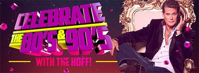 Celebrate the 80's and 90's with The Hoff