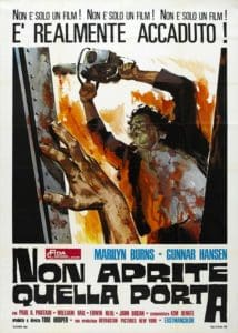 La matanza de texas poster italiano