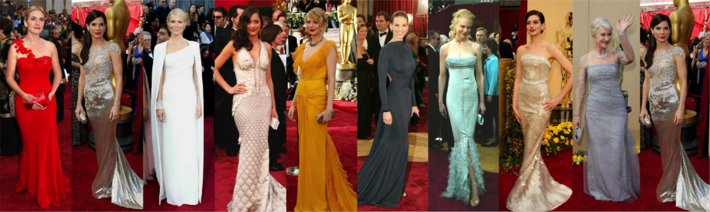 Los vestidos más impactantes de los Oscars