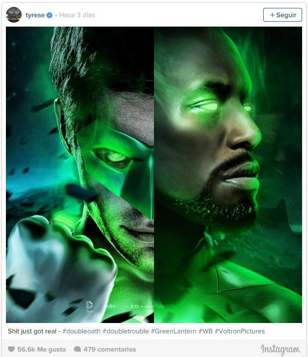 Green Lantern con Tyrese Gibson