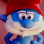 Los Pitufos, trailer azul portada