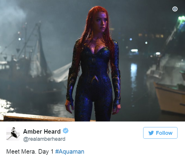 Primer vistazo a Amber Heard en Aquaman 