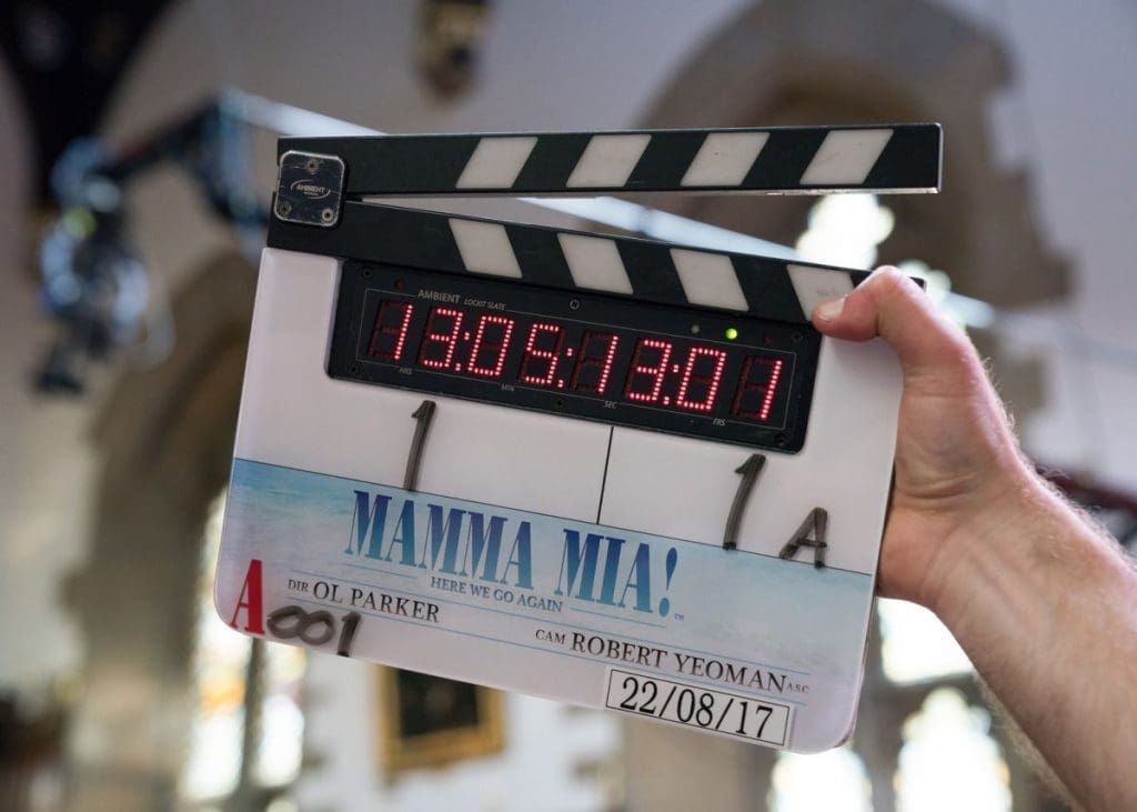 Universal Pictures Mamma Mia Clapboard