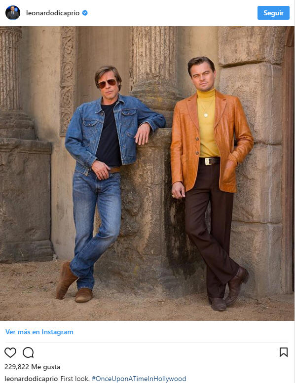 DiCaprio y Brad Pitt en Once Upon a Time in Hollywood