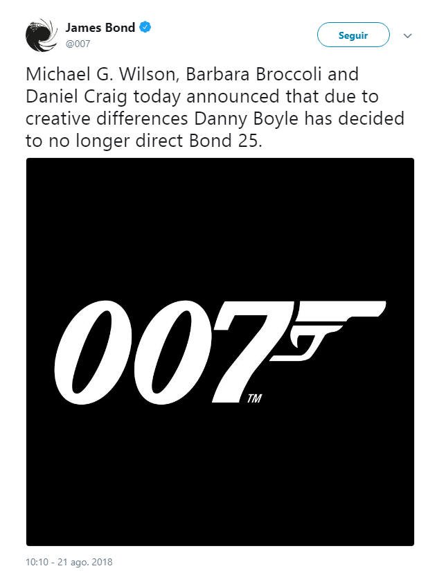 Danny Boyle no dirigirá Bond 25 