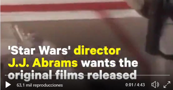 Abrams quiere la trilogía original