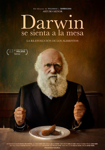 darwin se sienta a la mesa poster
