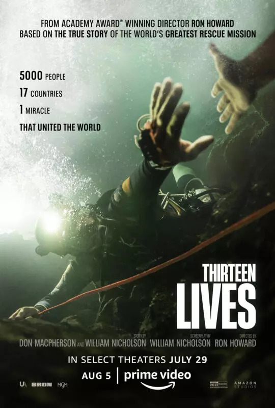 Poster de Trece vidas de Ron Howard con Colin Farrell y Viggo Mortensen