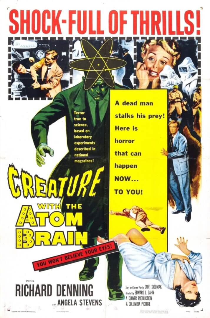 Creature with the Atom Brain poster (1)