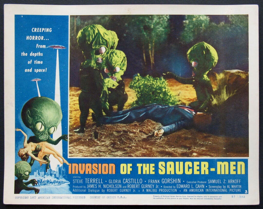 La invasión de los hombres del espacio 1957 cartel