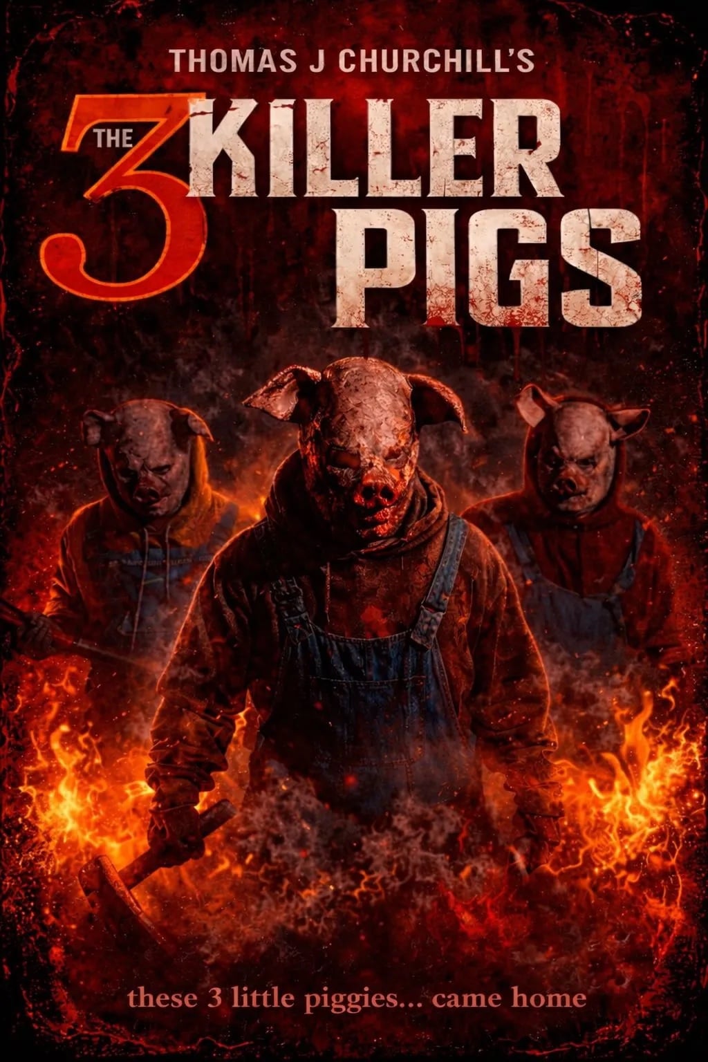 Los cerditos se vuelven asesinos en 'The 3 Killer Pigs' - poster