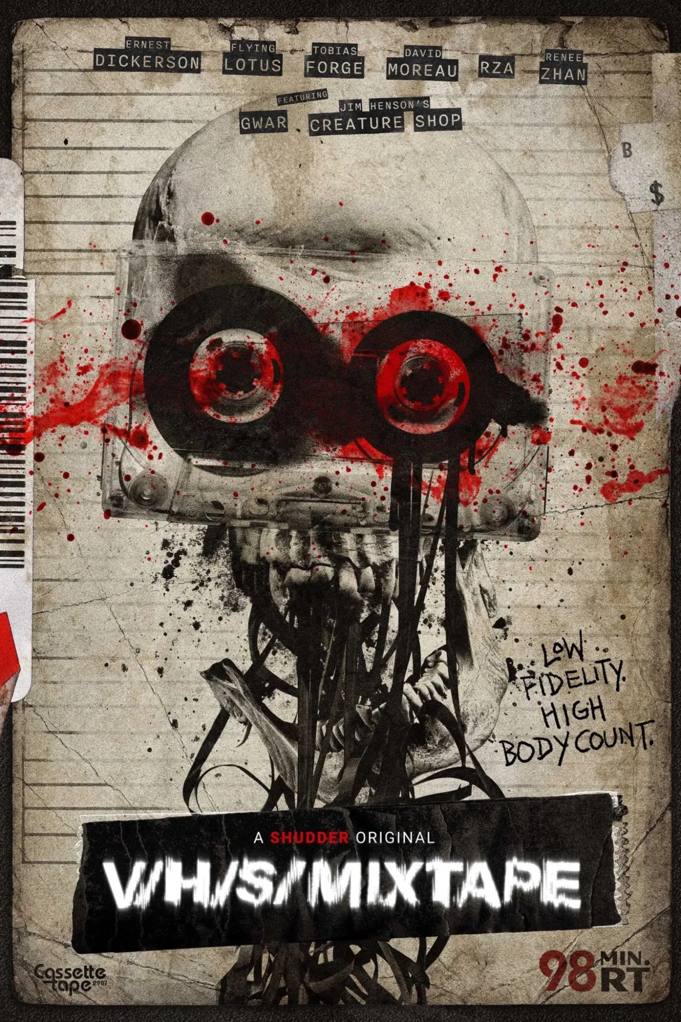 “V/H/S/MIXTAPE” presenta su primer cartel y convierte la música en fuente de terror - poster