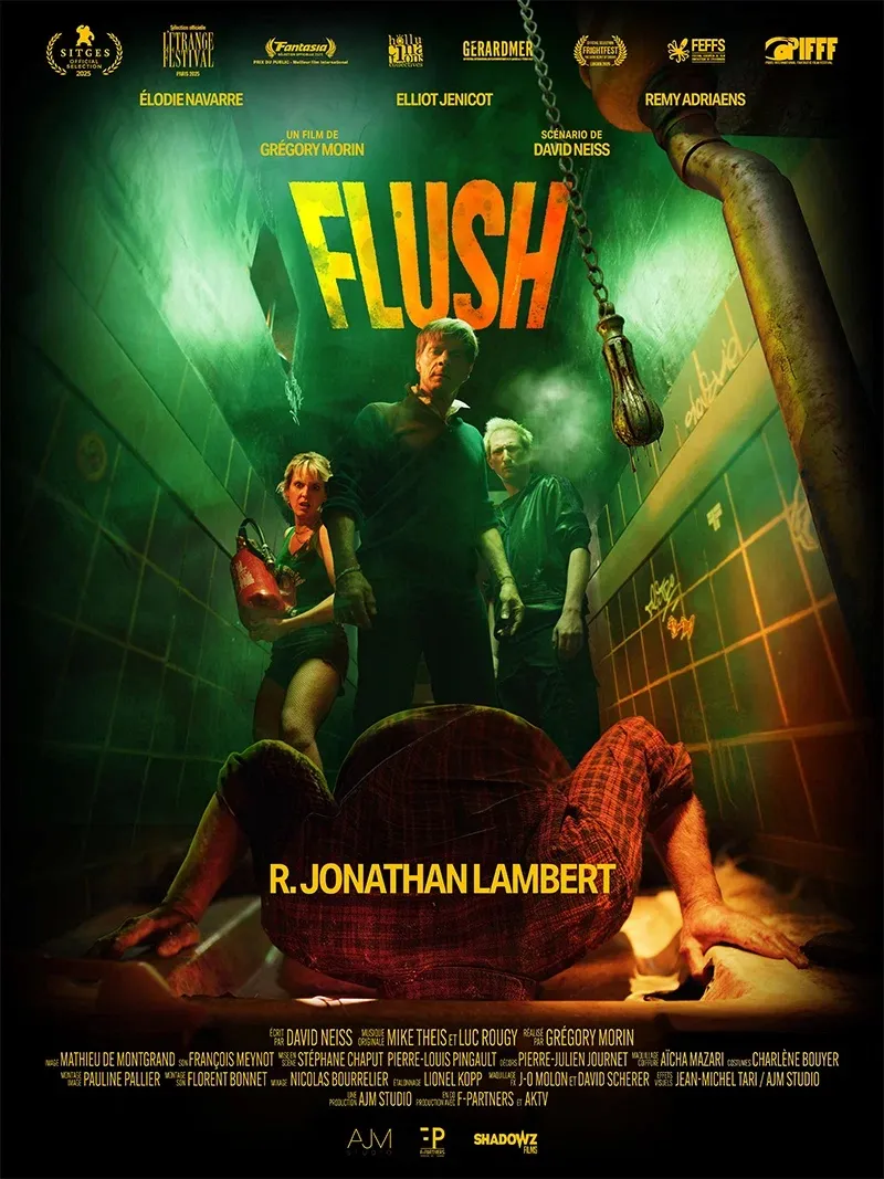 Llega el tráiler de Flush, una comedia de terror con un protagonista atascado en el váter - poster